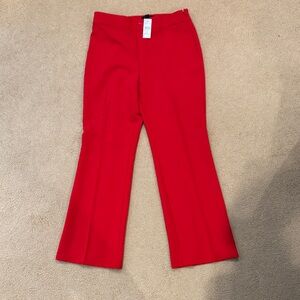 Ann Taylor Bold Red Flare Pants